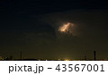 雷雲　カミナリ　遠雷　夜の雷　落雷　０１ 43567001