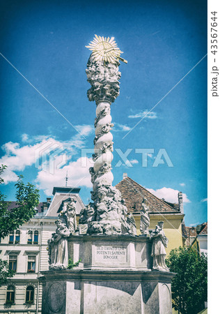 Magnificent baroque column, Sopron, analog filter Magnificent baroque column, Sopron, analog filter 43567644