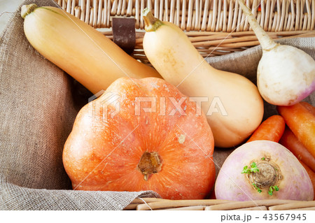 Autumn organic vegetables. 43567945