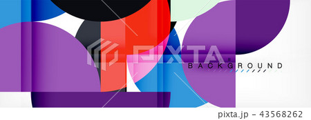 Circle modern geometrical abstract background illustration Circle modern geometrical abstract background illustration 43568262