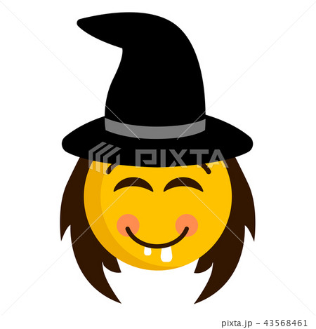 Happy witch emoji icon Happy witch emoji icon 43568461