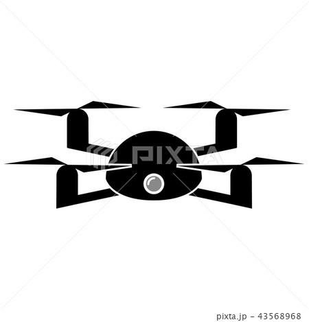 Drone toy silhouette icon Drone toy silhouette icon 43568968