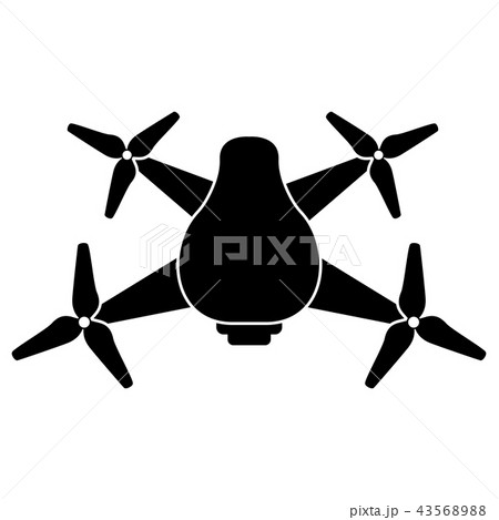 Drone toy silhouette icon 43568988