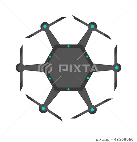 Isolated drone toy icon Isolated drone toy icon 43569060