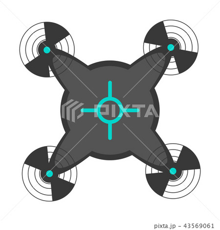 Isolated drone toy icon 43569061