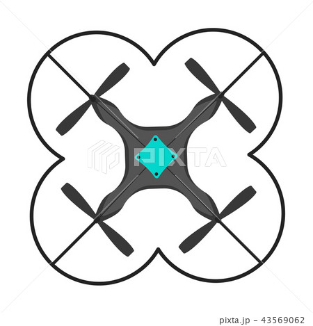 Isolated drone toy icon Isolated drone toy icon 43569062