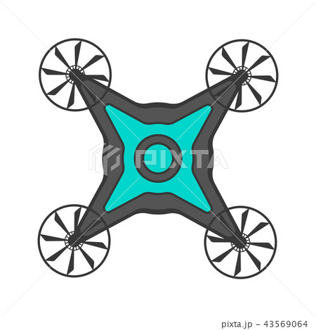 Isolated drone toy icon 43569064