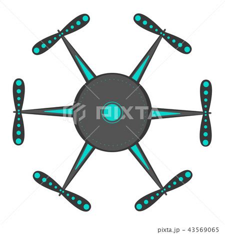 Isolated drone toy icon 43569065
