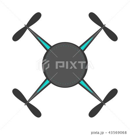 Isolated drone toy icon Isolated drone toy icon 43569068