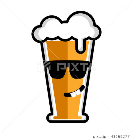 Happy beer cartoon character Happy beer cartoon character 43569277