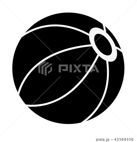 Isolated beach ball icon 43569356