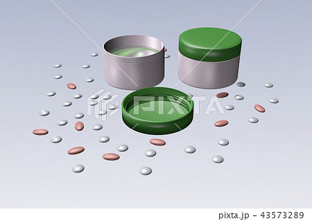 アレルギー薬のイラスト 軟膏 のイラスト素材