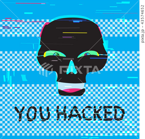 funny skull and text you hacked 43574652