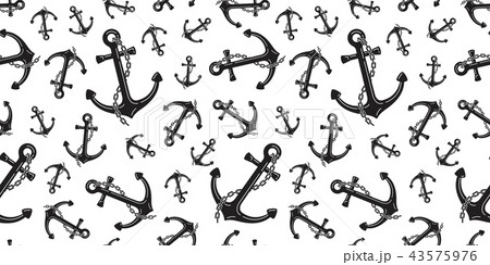 Anchor Seamless Pattern helm vector boat Nautical Anchor Seamless Pattern helm vector boat Nautical 43575976