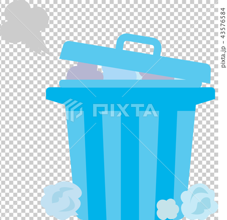 Trash Full Of Rubbish Stock Illustration