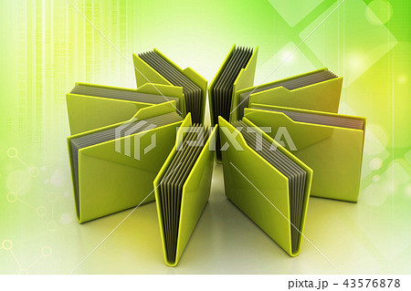 office folder with documents 43576878