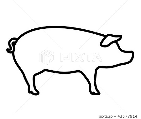 Pig Silhouette Stock Illustration