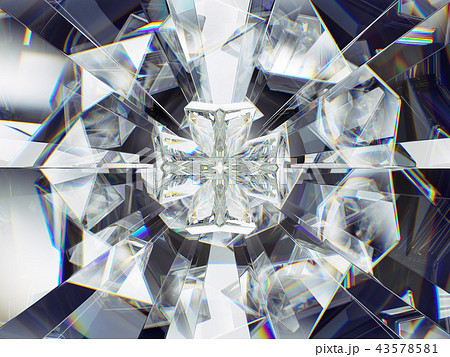 diamond structure extreme closeup and kaleidoscope diamond structure extreme closeup and kaleidoscope 43578581