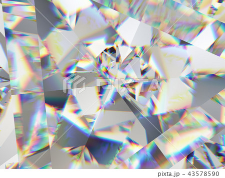 Gemstone structure extreme closeup kaleidoscope 43578590