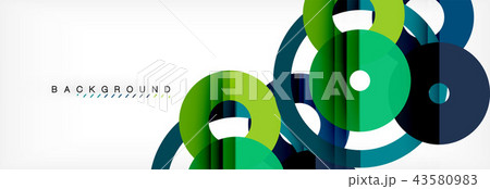 Colorful rings on grey background, modern geometric pattern design. Vector business or technology Colorful rings on grey background, modern geometric pattern design. Vector business or technology 43580983