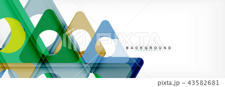 Geometric background, circles and triangles shapes banner. Illustration for business brochure or Geometric background, circles and triangles shapes banner. Illustration for business brochure or 43582681