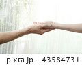 手を取り合う二人 43584731