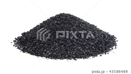 Heap of anthracite isolated 43586489