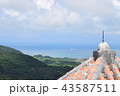 赤瓦の屋根と海 43587511