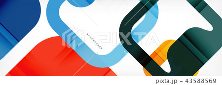 Square geometric background, multicolored template for business or technology presentation or web 43588569