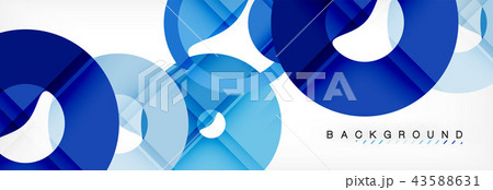 Colorful rings on grey background, modern geometric pattern design. Vector business or technology Colorful rings on grey background, modern geometric pattern design. Vector business or technology 43588631