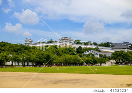 三の丸より西の丸  姫路城跡 43589234