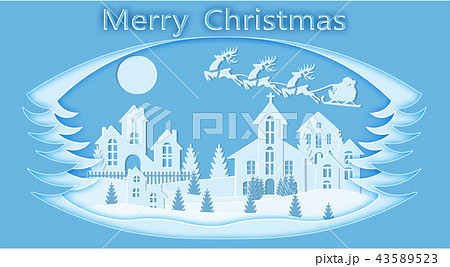 New Year. Christmas. Stylized framework. 43589523