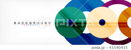 Geomtric modern backgrounds, rings abstract template 43590935
