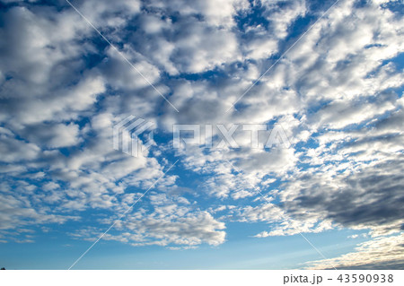 Blue sky with clouds. Gloomy sky before the rain. Blue sky with clouds. Gloomy sky before the rain. 43590938