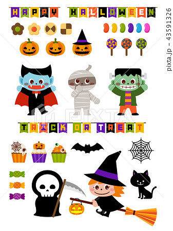ハロウィン　イラスト素材 43591326