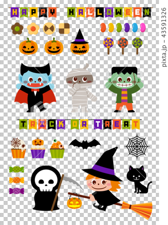 ハロウィン　イラスト素材 43591326