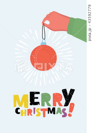 Christmas Card with Ball 43592779
