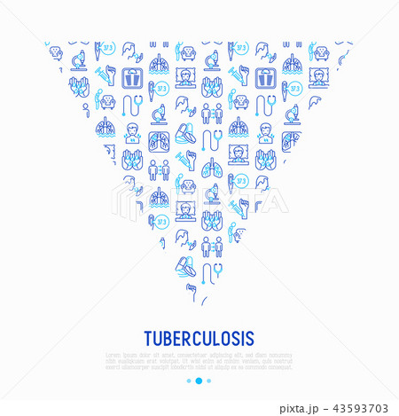 Tuberculosis concept in triangle 43593703
