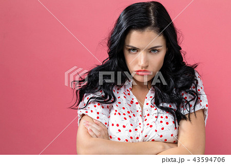 Angry young woman Angry young woman 43594706