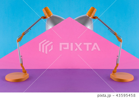 Abstract collage with table lamp Abstract collage with table lamp 43595458