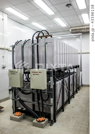 Battery Room for Backup Power in Factory Battery Room for Backup Power in Factory 43596138