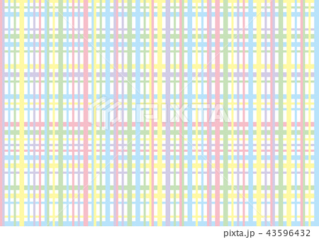 パステルカラー チェック 背景のイラスト素材