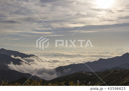 志賀高原の雲海/長野県山ノ内町 志賀高原の雲海/長野県山ノ内町 43596625