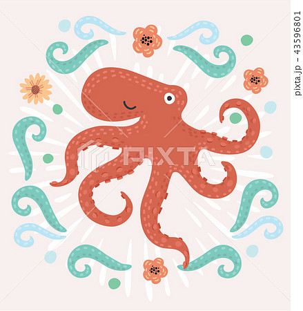 simple octopus vector