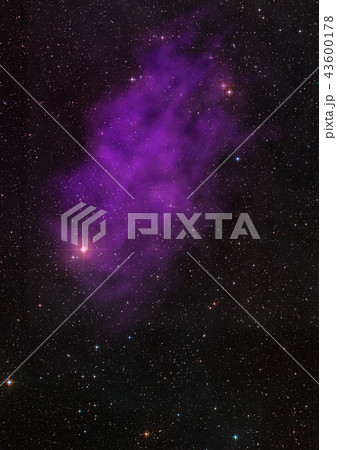 Star field in space and a nebulae. 3D rendering Star field in space and a nebulae. 3D rendering 43600178