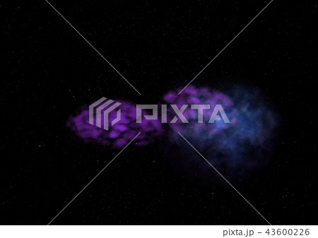 Small part of an infinite star field. 3D rendering 43600226