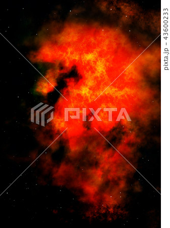 Being shone nebula. 3D rendering 43600233