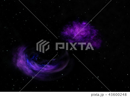 Small part of an infinite star field. 3D rendering 43600248