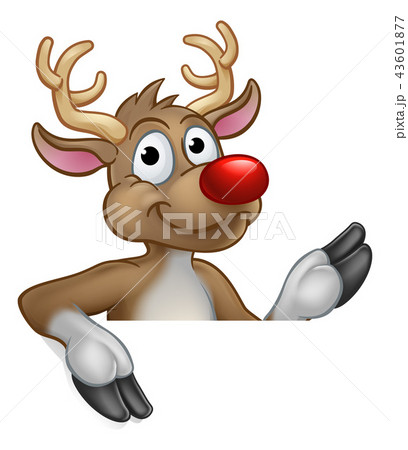 Reindeer Christmas Cartoon Character Reindeer Christmas Cartoon Character 43601877