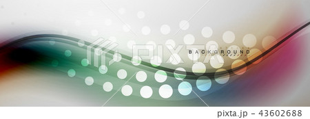 Smooth flowing wave motion concept background Smooth flowing wave motion concept background 43602688